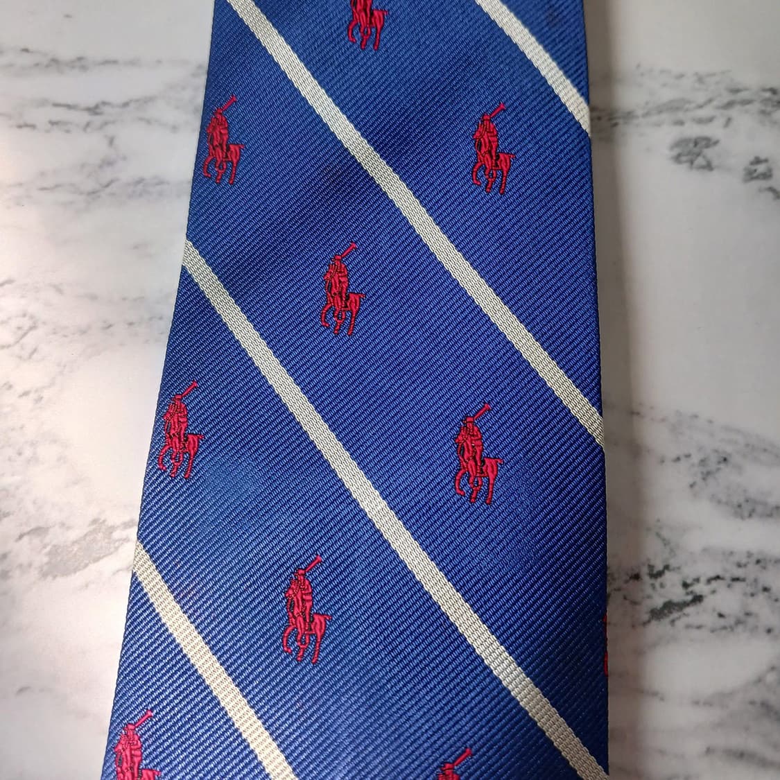 폴로 랄프로렌 스트라이프 포니 자수 넥타이 9.0cm A등급 E8759
 상품이미지4