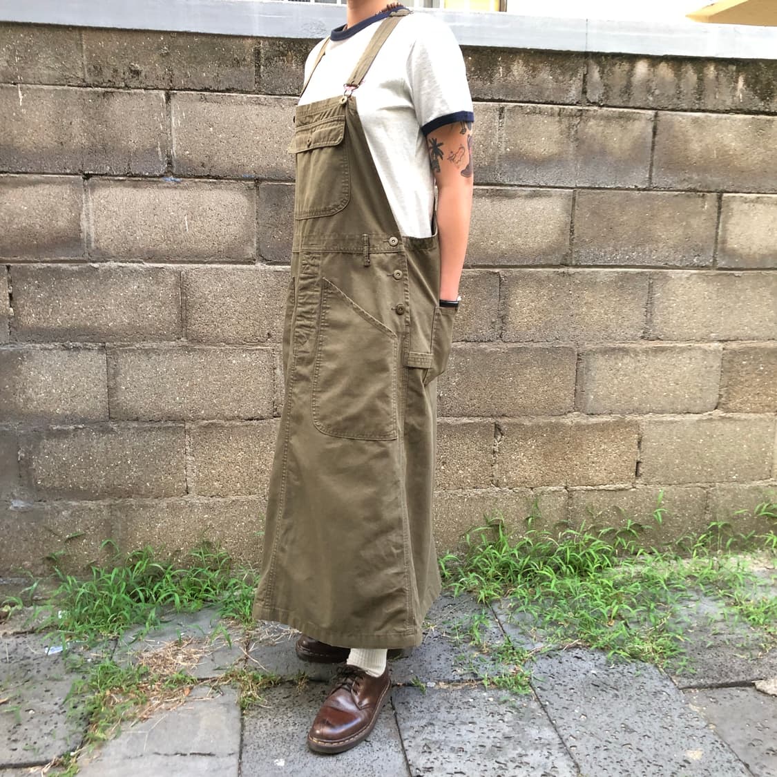 Chiquita khaki overall skirt 상품이미지2
