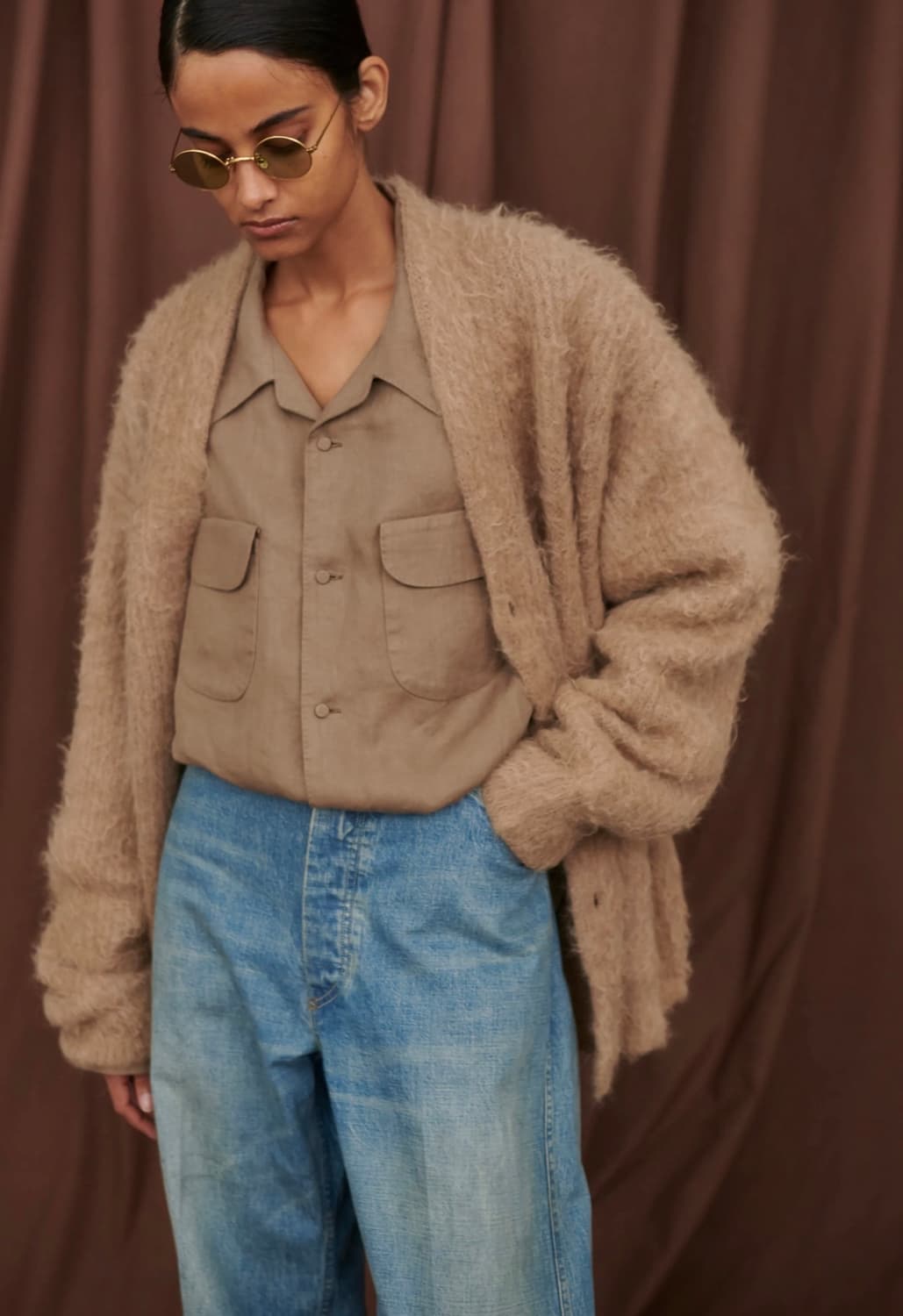 (38)올드조 알파카 가디건 상품이미지6