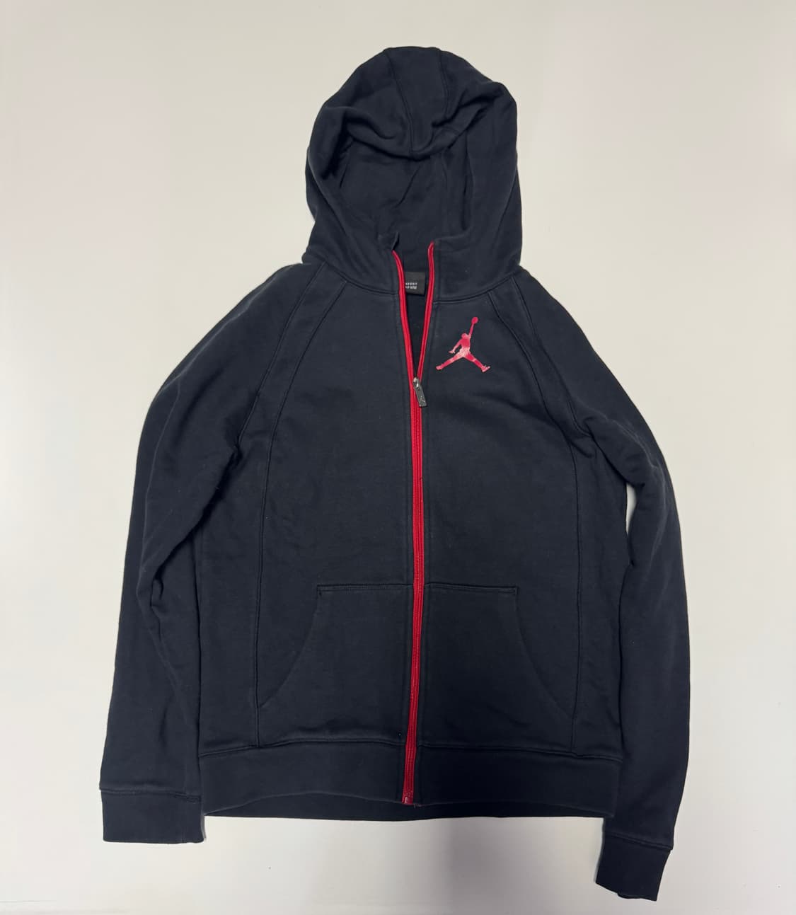 여성 나이키 조던 올드스쿨 점프맨 검빨 후드집업 키즈 상품이미지1