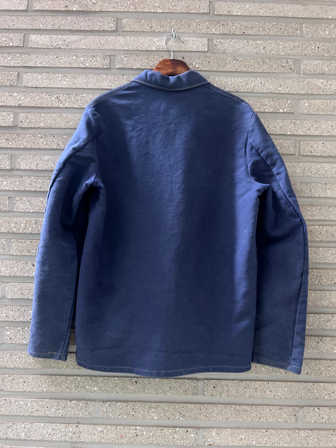 [L]90's 빈티지 네이비 워싱 몰스킨 프렌치 워크 자켓 상품이미지8