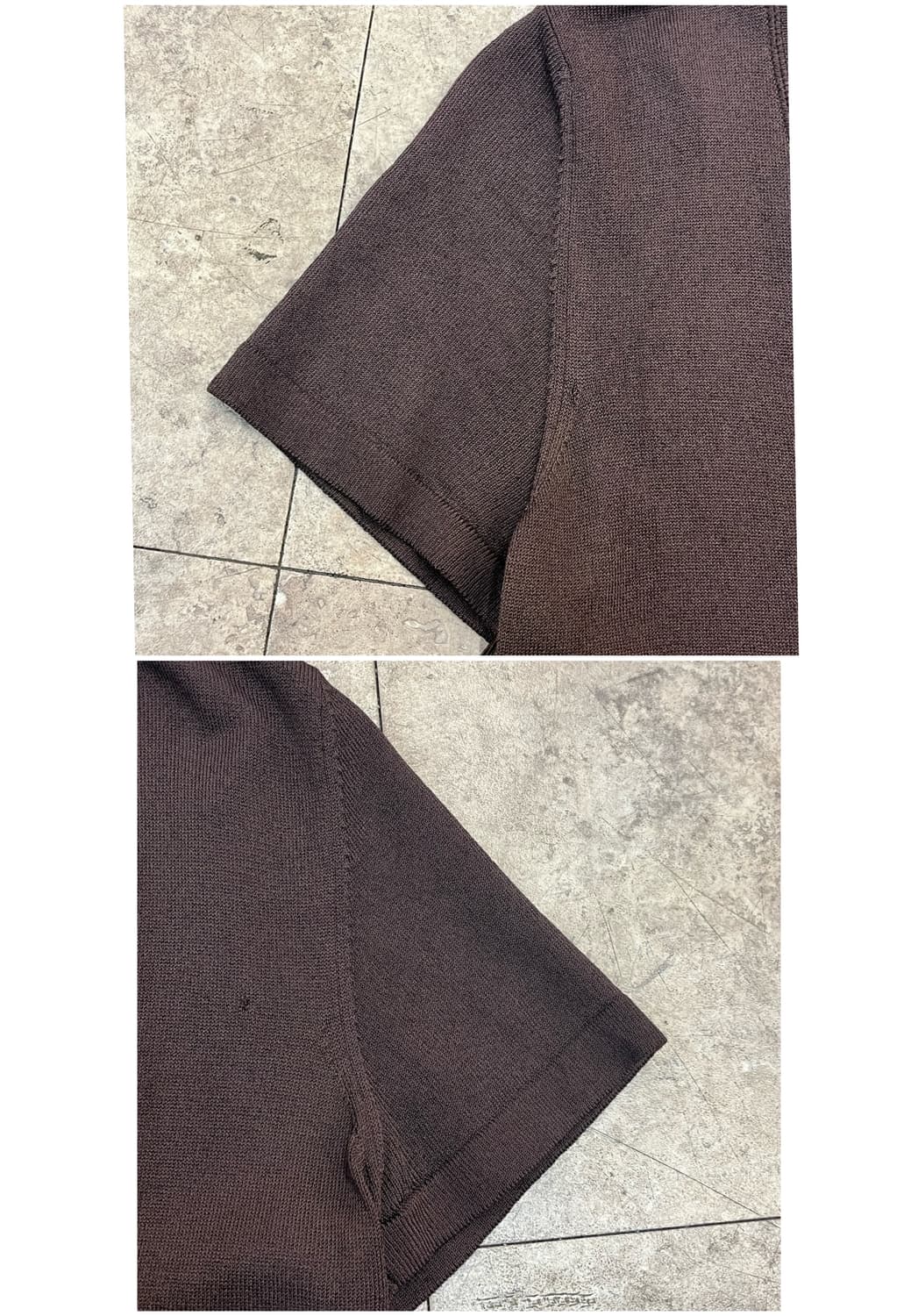 막스마라 반팔 가디건 브라운 M #csz3726 상품이미지7