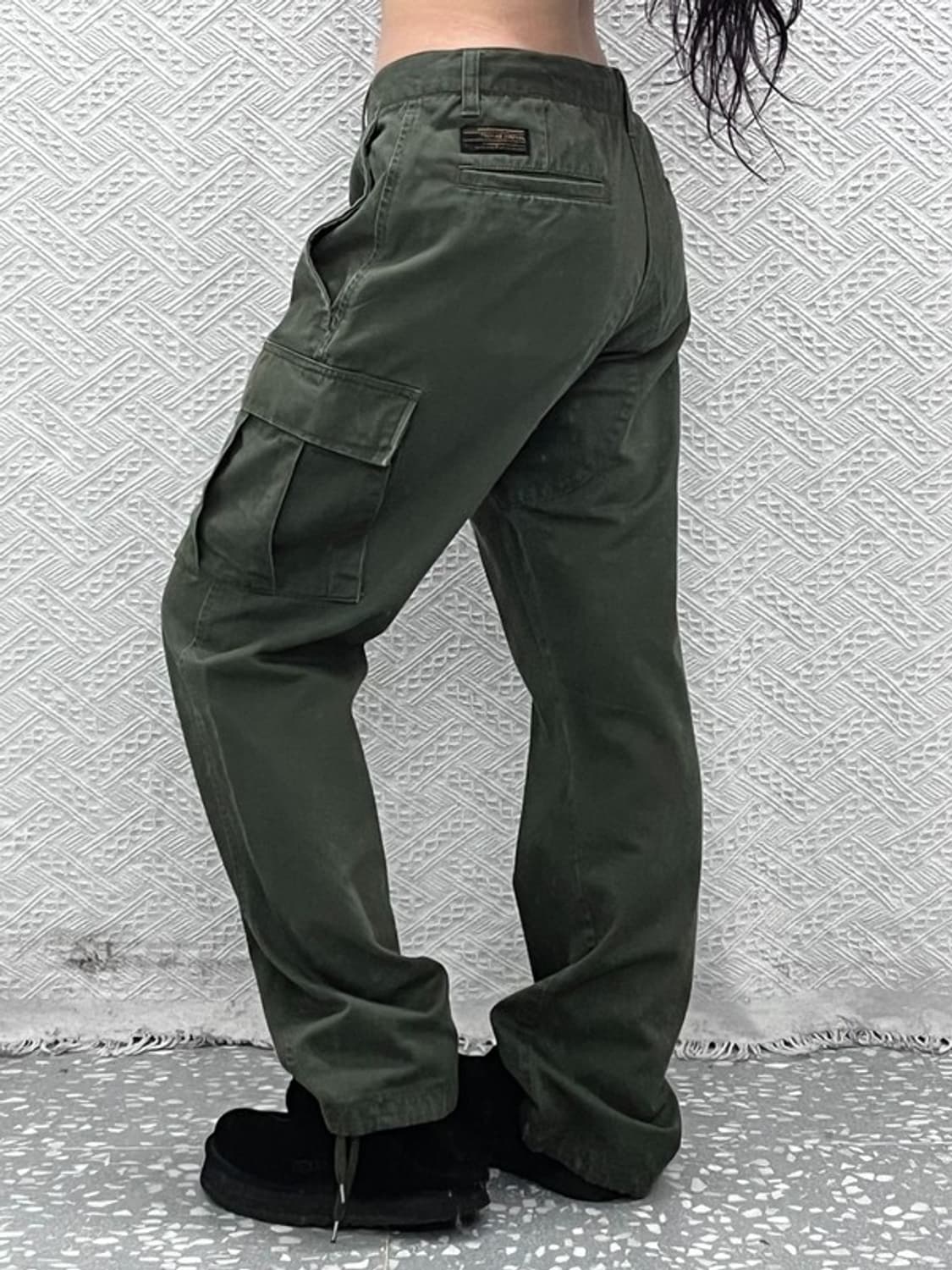 유니폼브릿지 빈티지 트러커 말차카키 워크 카고팬츠 M C10762 상품이미지2