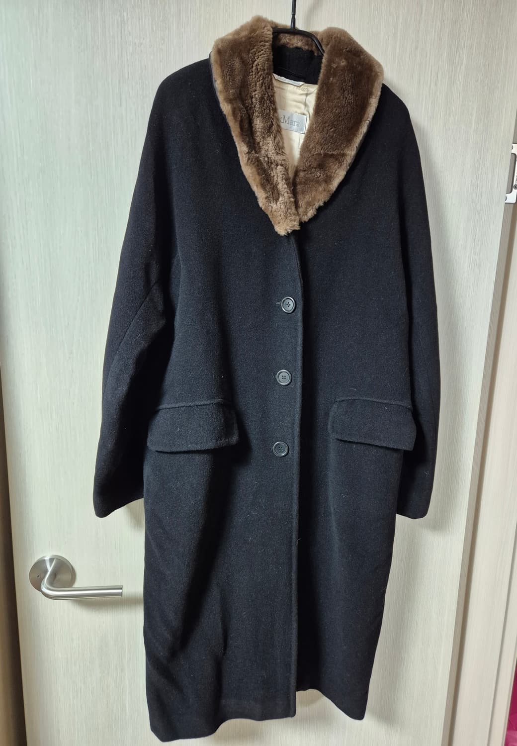 (정품) 막스마라 울코트 카라퍼 코트 90s  42사이즈 상품이미지1