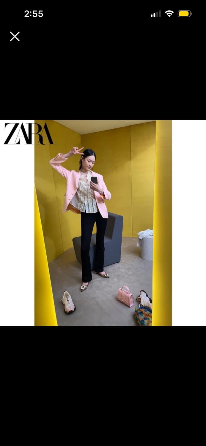 Zara 자라 슬림 오버핏 트위드 자켓 상품이미지3