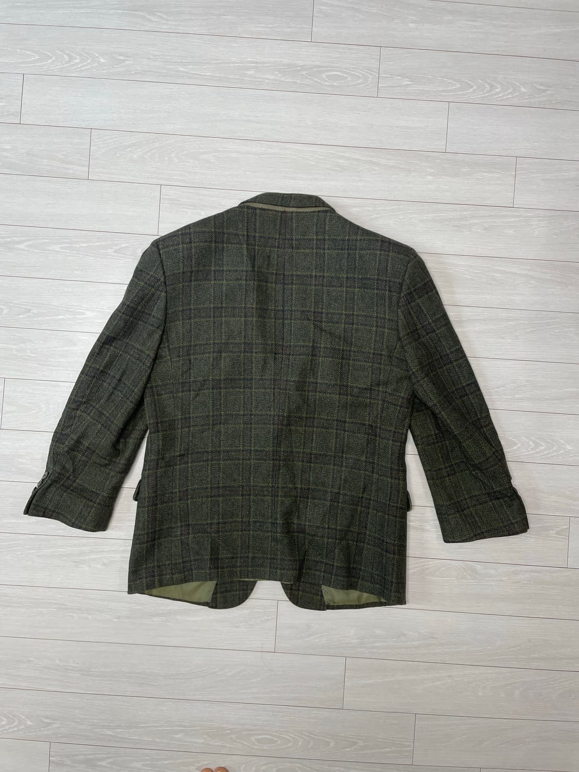 캠브릿지 빈티지 체크 울 블레이저 상품이미지4