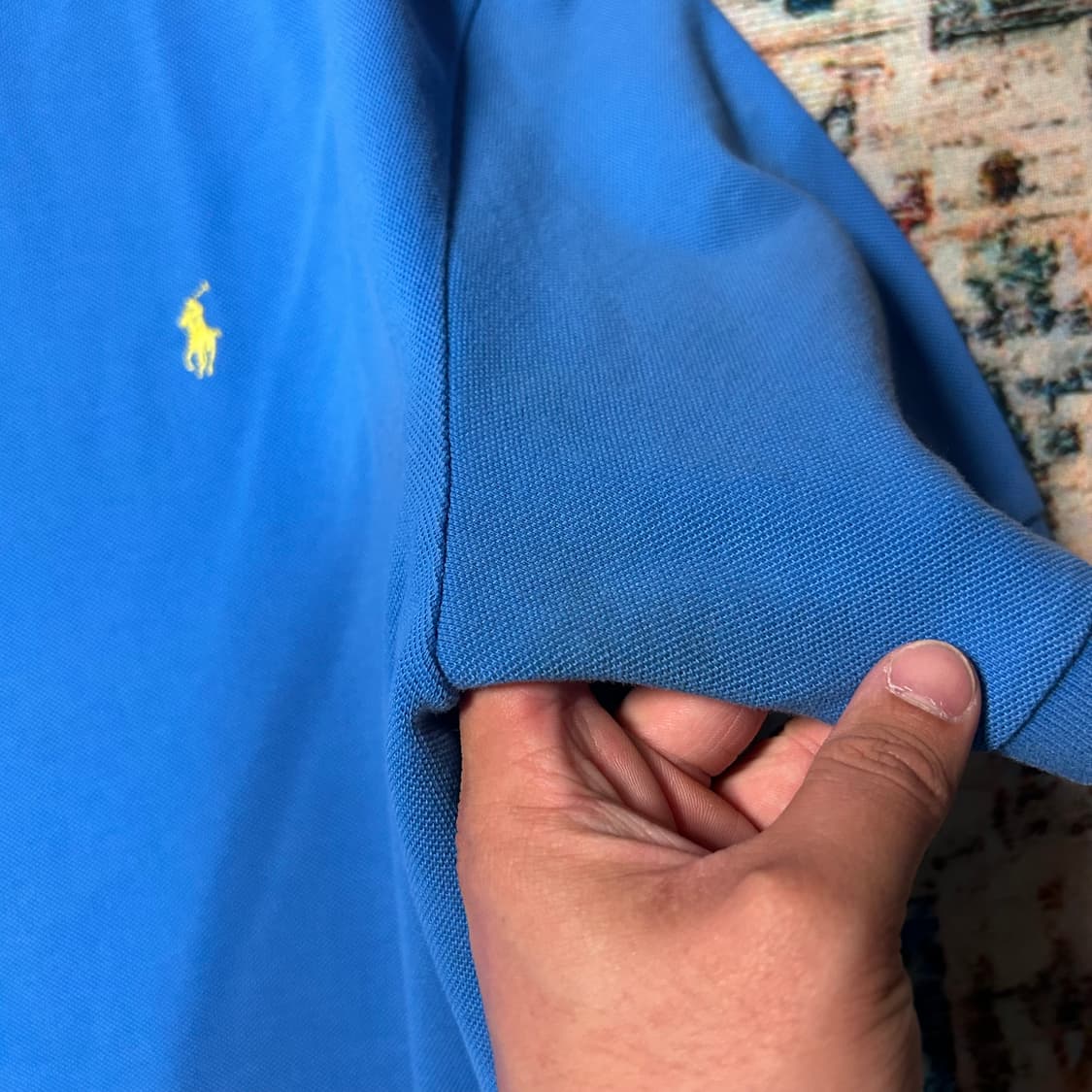 [2XL] 폴로 랄프로렌 스카이 블루 포니 로고 카라 반팔 상품이미지4