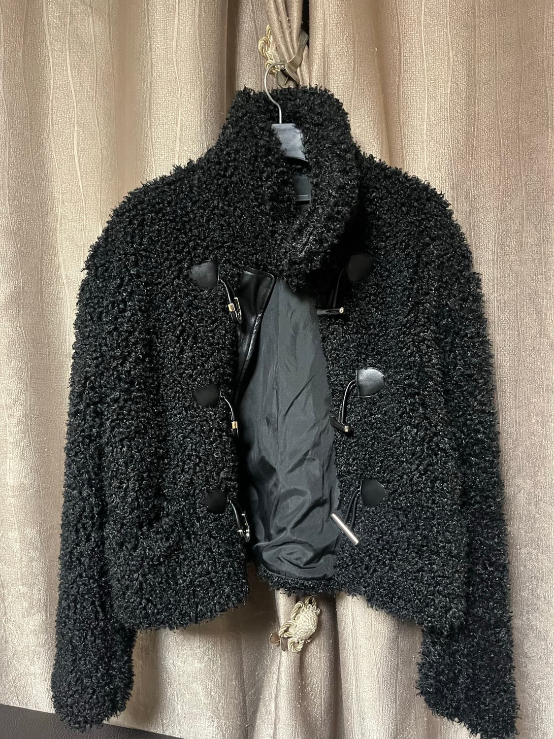 크롭 퍼자켓 상품이미지1