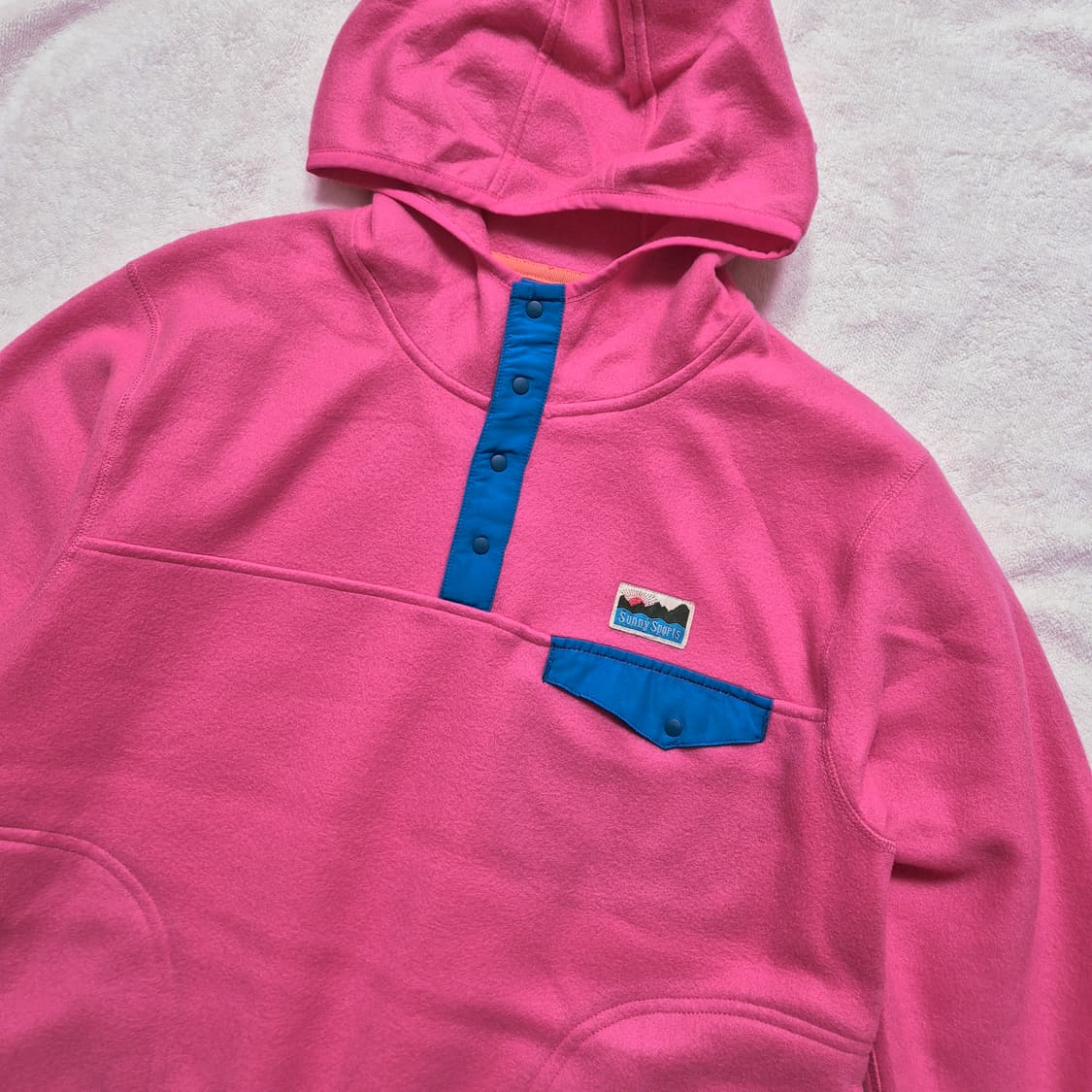 sunny sports 써니스포츠 플리스 후리스 후드 스냅티 여성F 상품이미지2