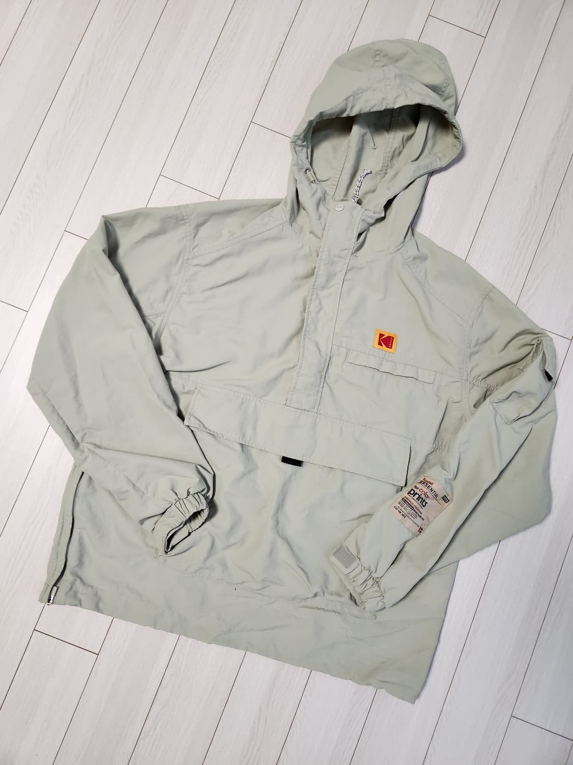 코닥 에센셜 후드 아노락 자켓 민트그린 사이즈s(오버핏) 치수 사이즈 참 상품이미지1