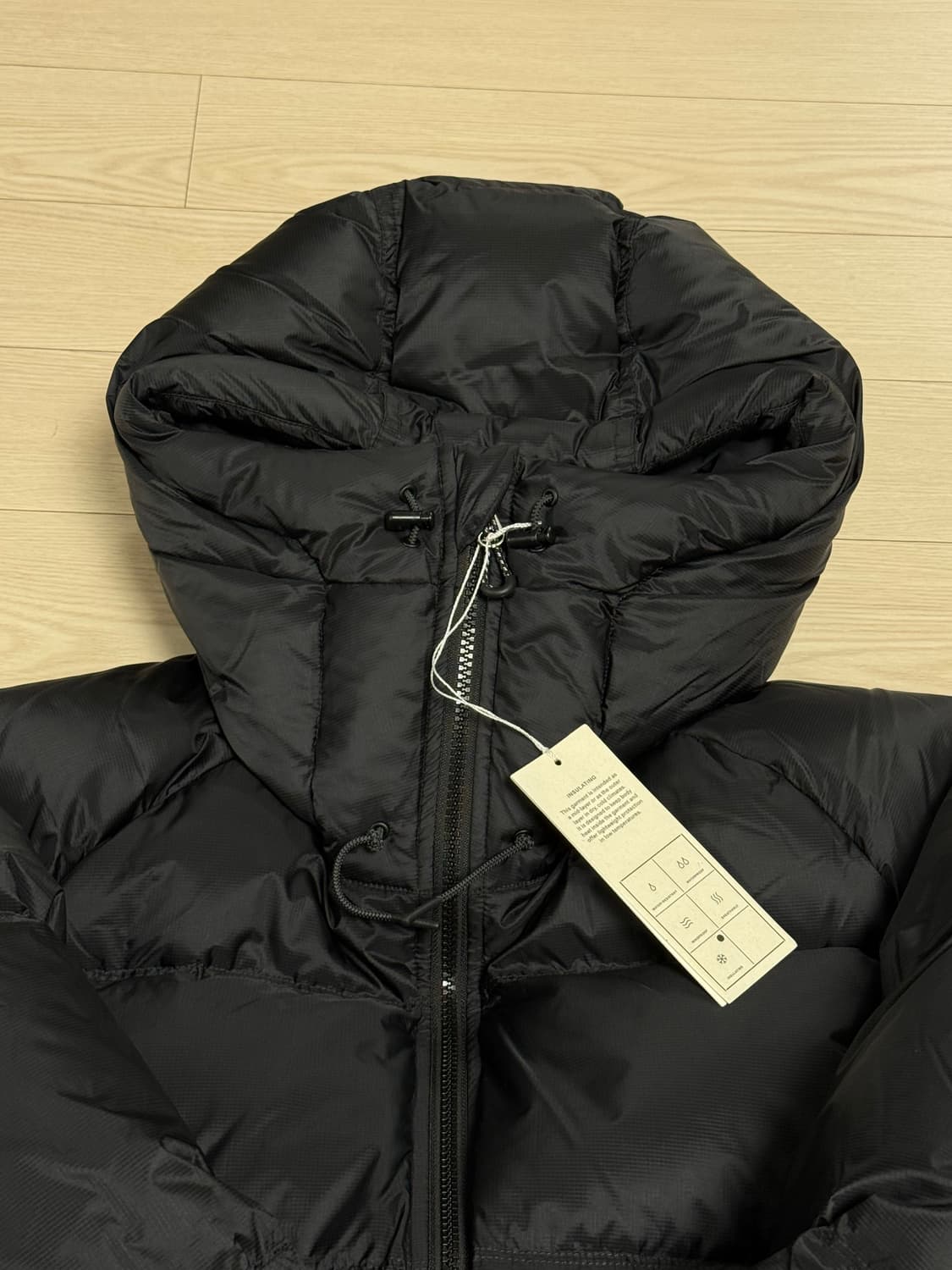 아르켓 스포티 다운 자켓 (블랙,M) 상품이미지4