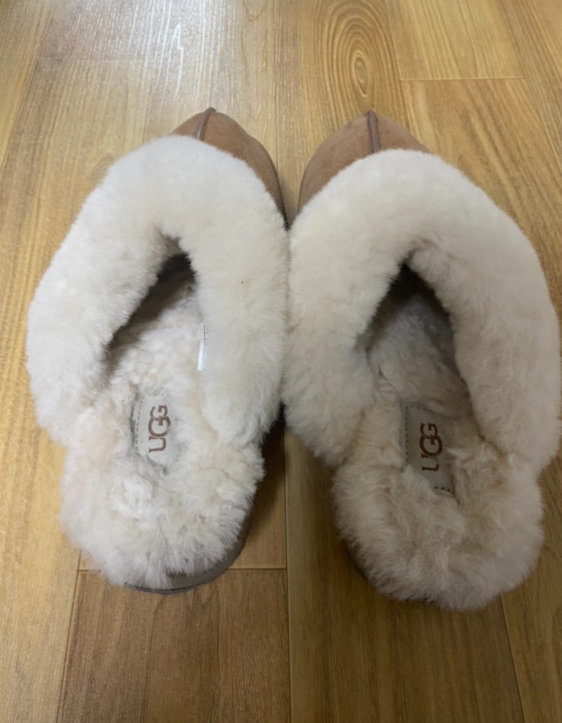 Ugg fur slide 어그 퍼 카라 플랫폼 샌들(디스케트) 상품이미지3