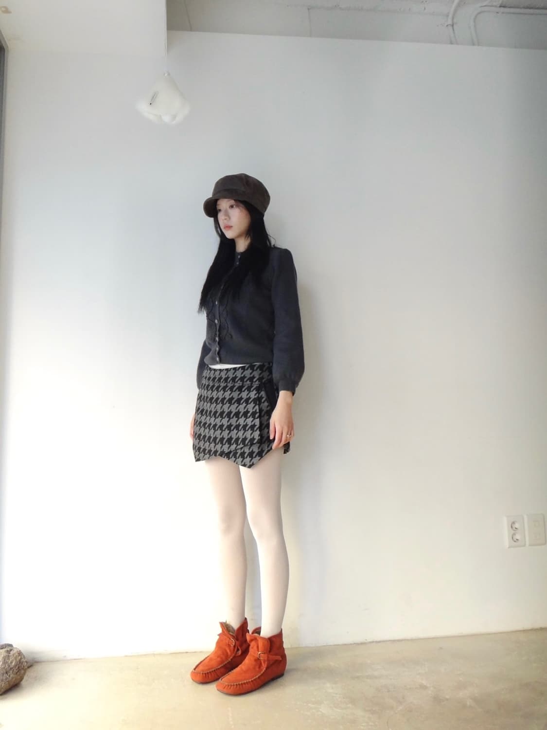 Hound pattern layered mini pants 상품이미지5