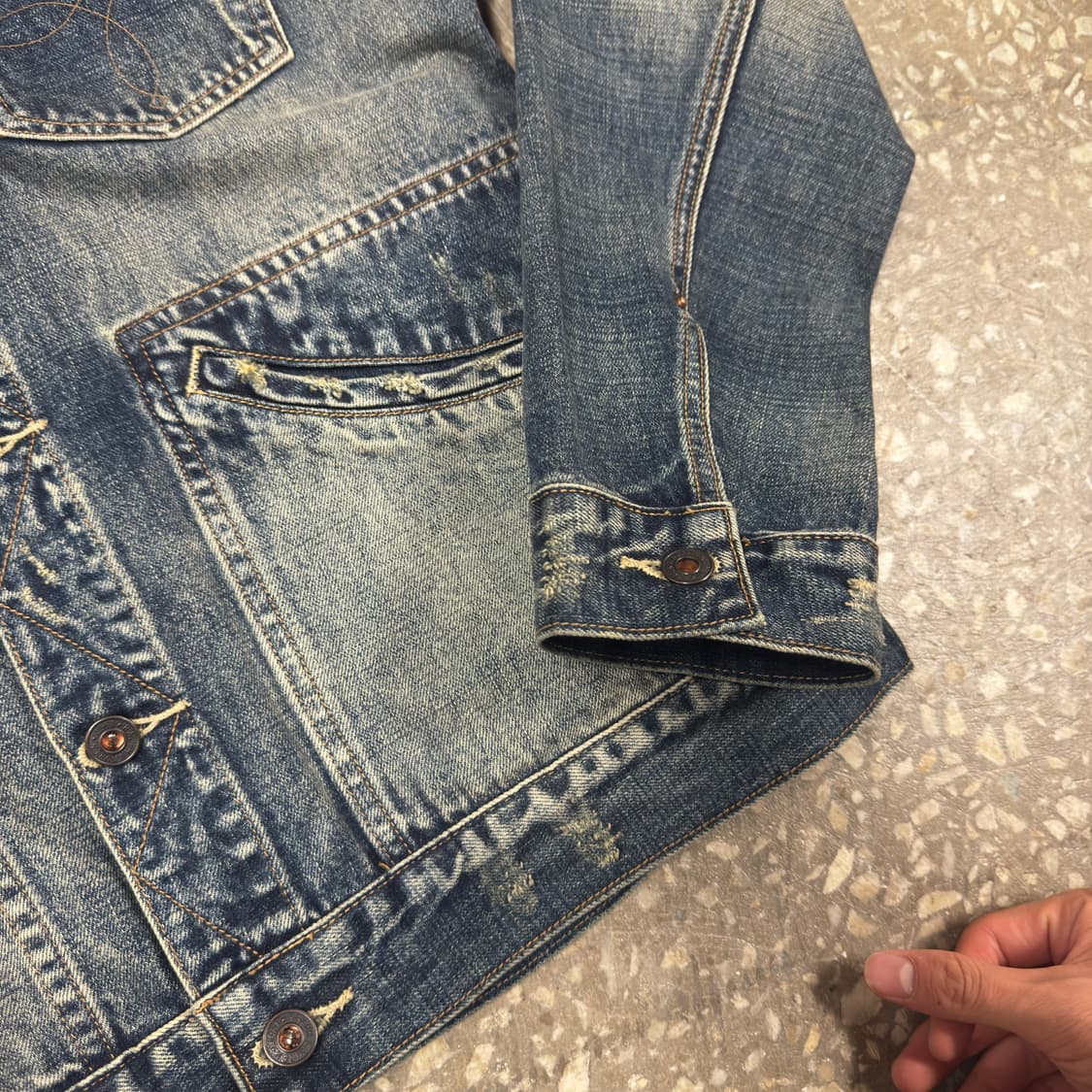 90‘s RRL 데님자켓 USA 상품이미지9