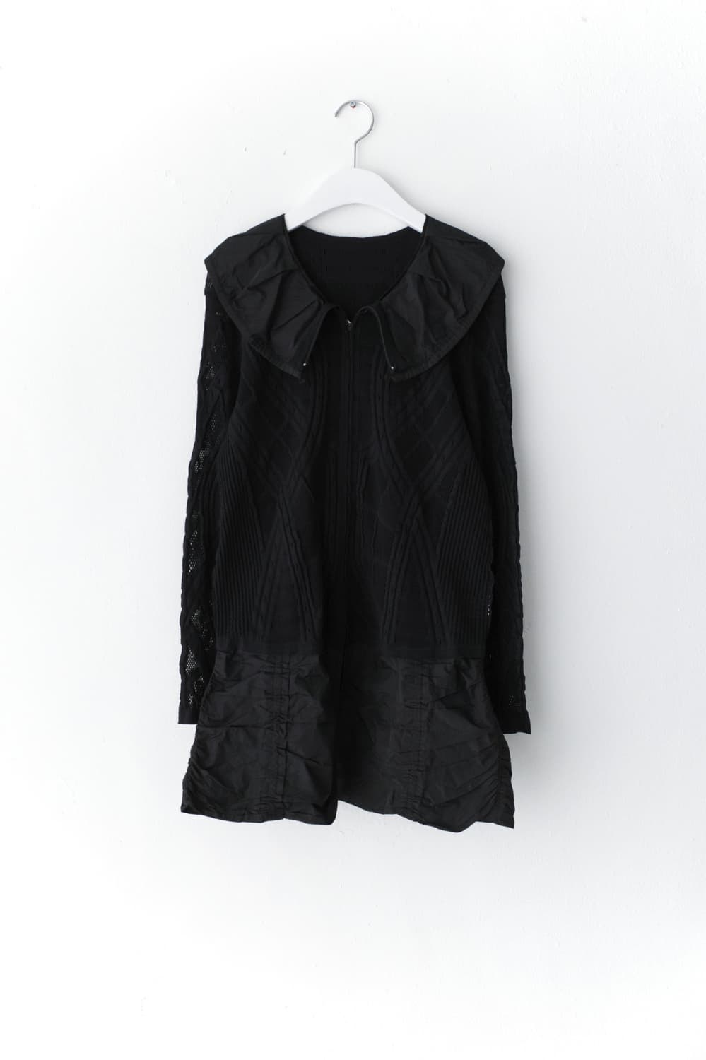 hiroko koshino) collar pattern zip-up 상품이미지1