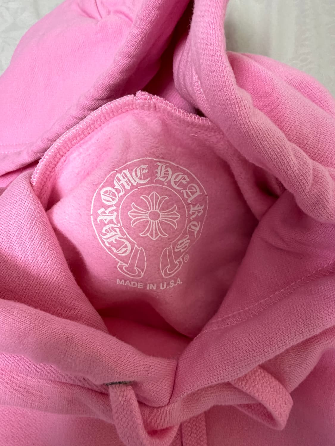 크롬하츠 핑크 블루 홀스슈 후드티 상품이미지3