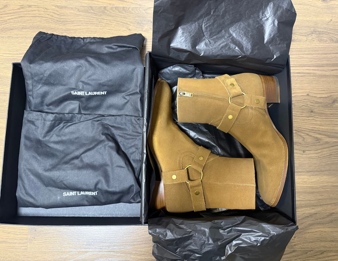 생로랑 와이어트40 하네스 카멜 첼시부츠 44 상품이미지1