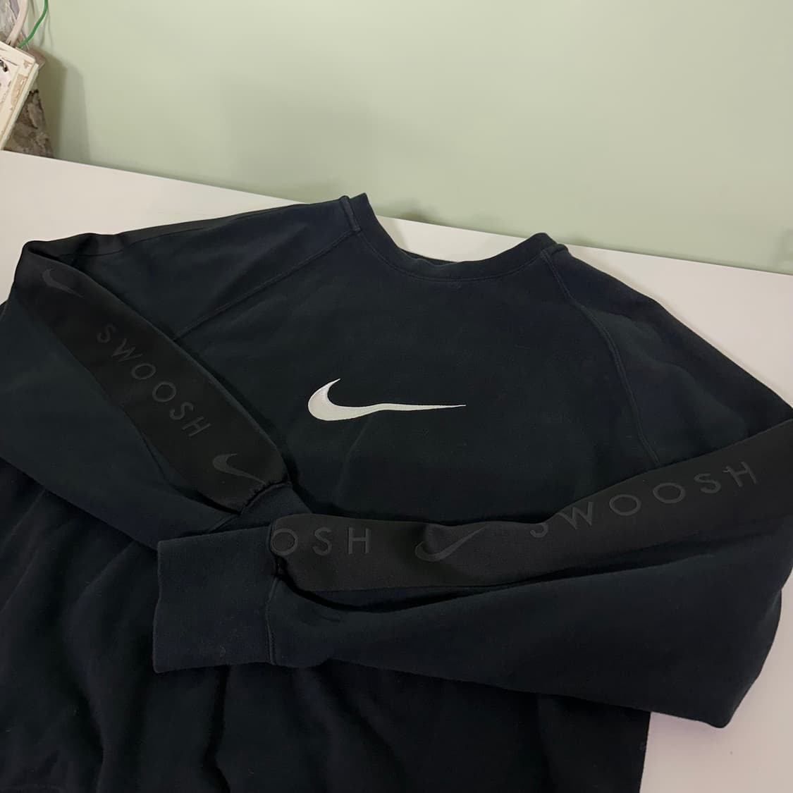 XL 나이키 나그랑 루즈핏 스우시 자수로고 코튼 맨투맨 상품이미지1