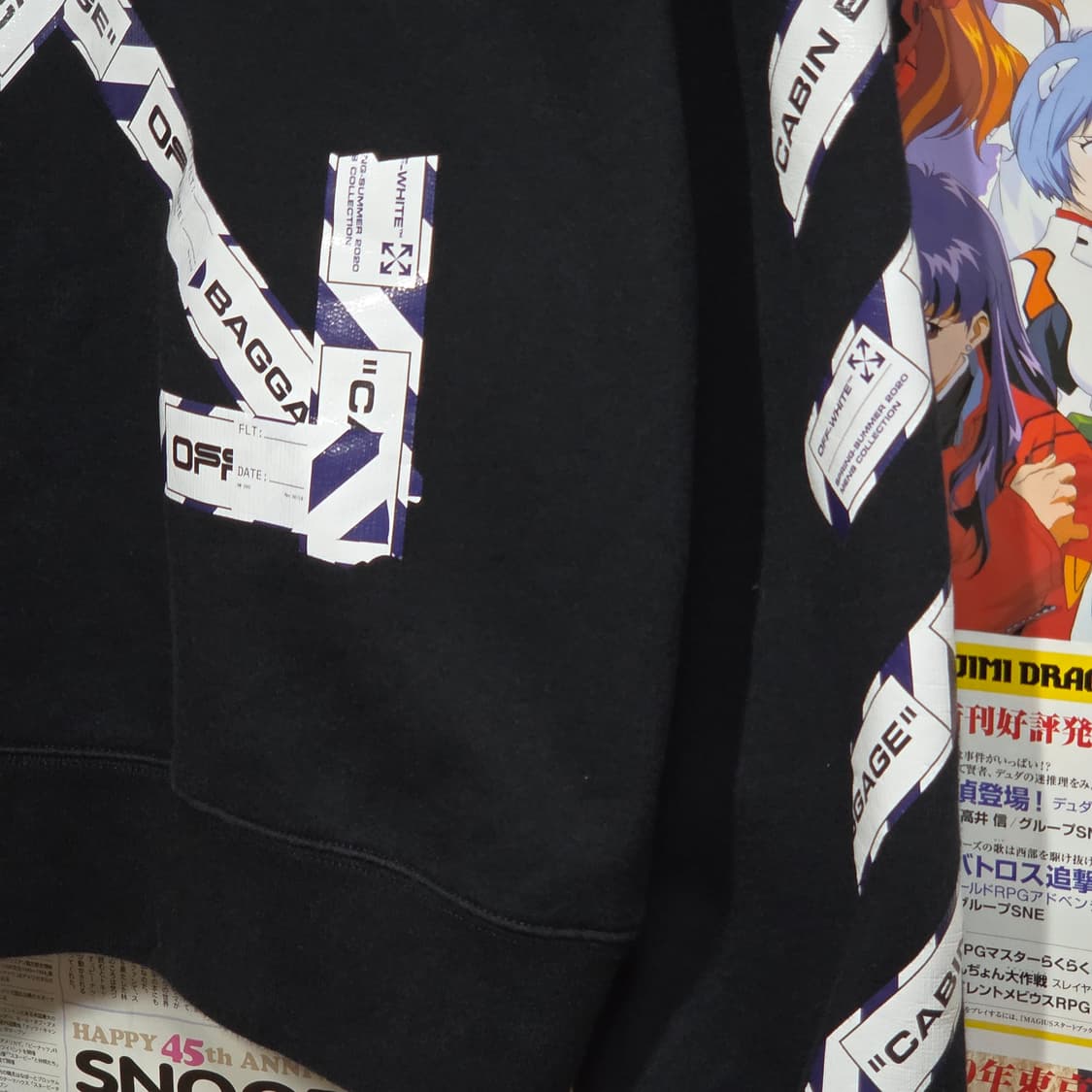 오프화이트 에어포트 애로우 테이프 스웻 맨투맨 상품이미지4