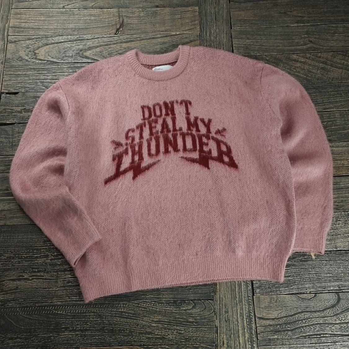 [슈퍼서브] 그래픽 쟈카드 오버핏 크루넥 모헤어 니트 M18961 상품이미지1