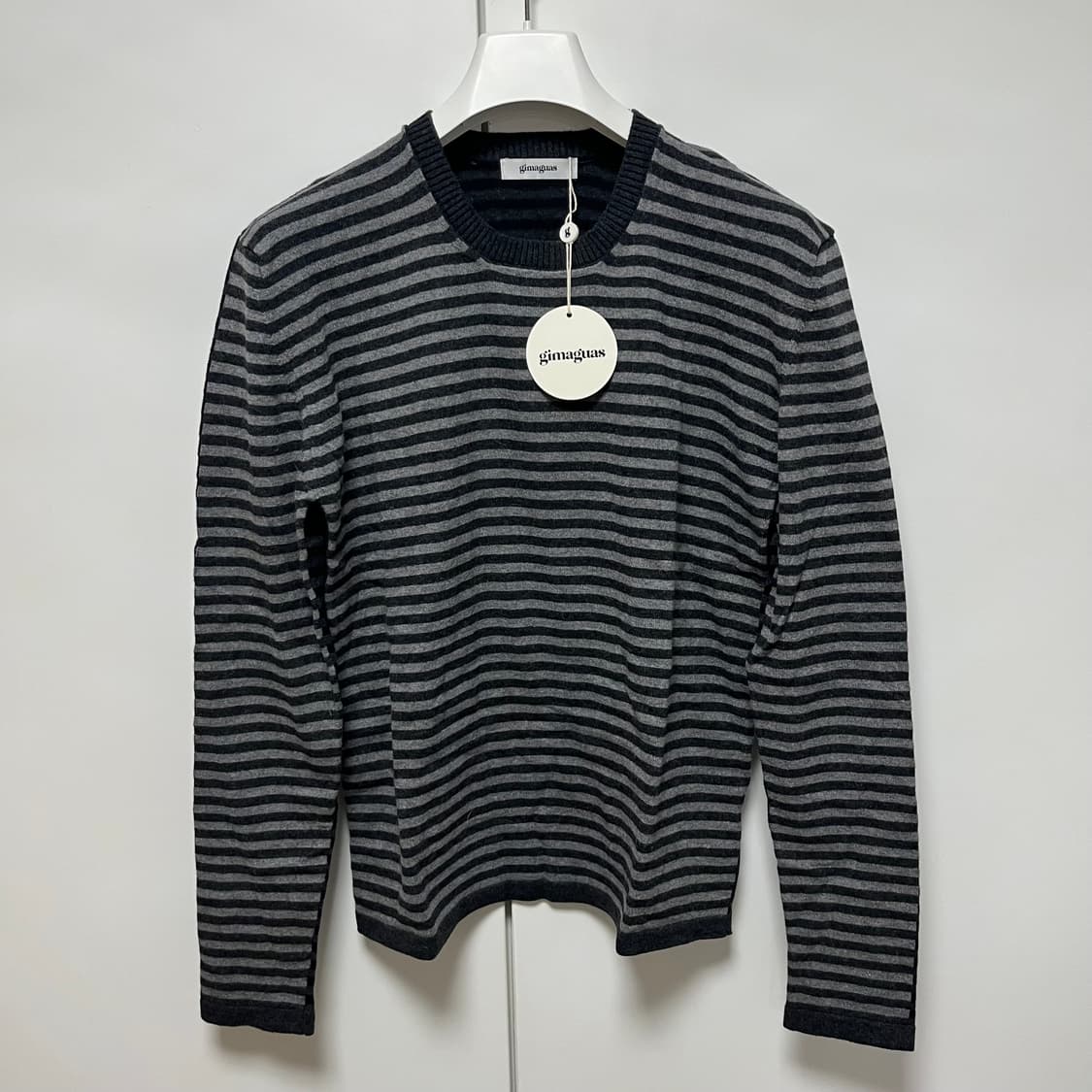 [S,M]기마구아스 Diego 스트라이프 니트/그레이 상품이미지2