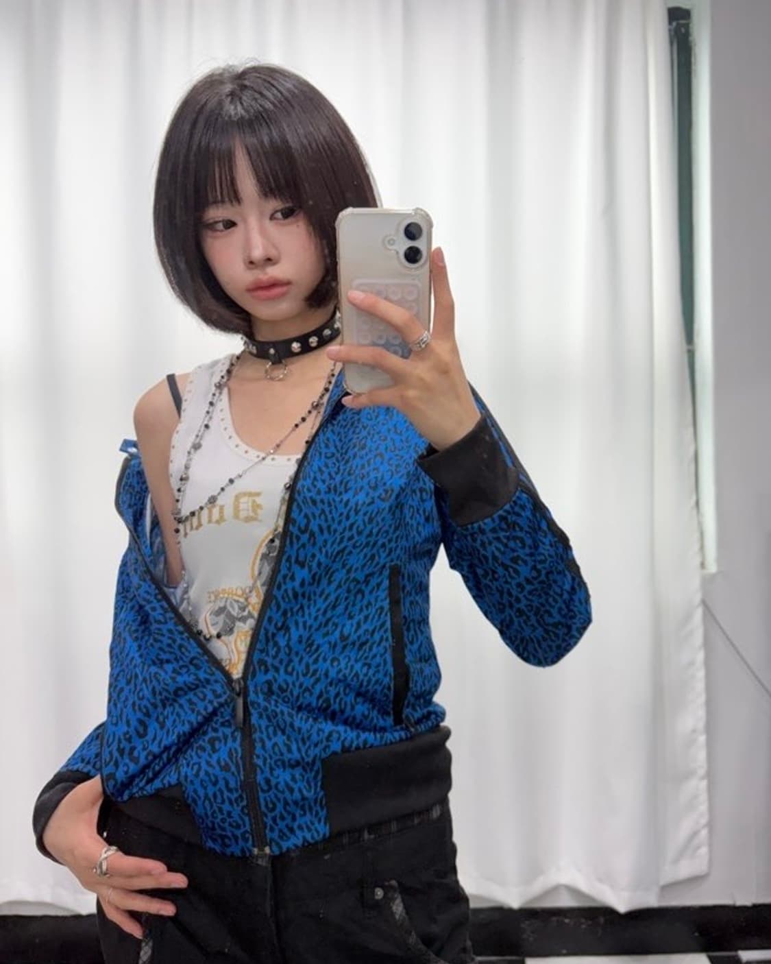 🎸Adidas 블루 레오파드 져지🎸 상품이미지2
