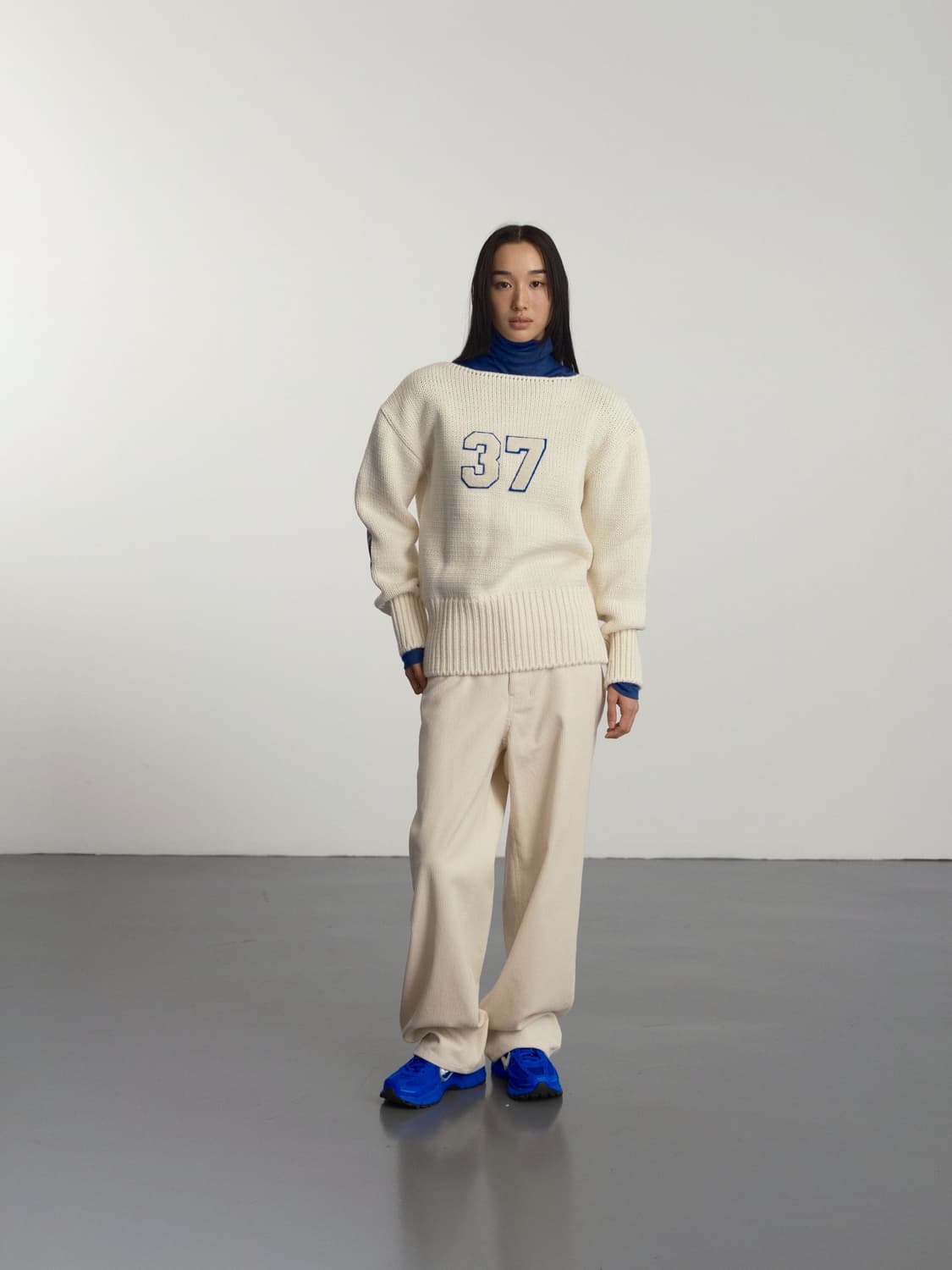 GBH 현주파크 콜라보_VINTAGE FOOTBALL KNIT 상품이미지1