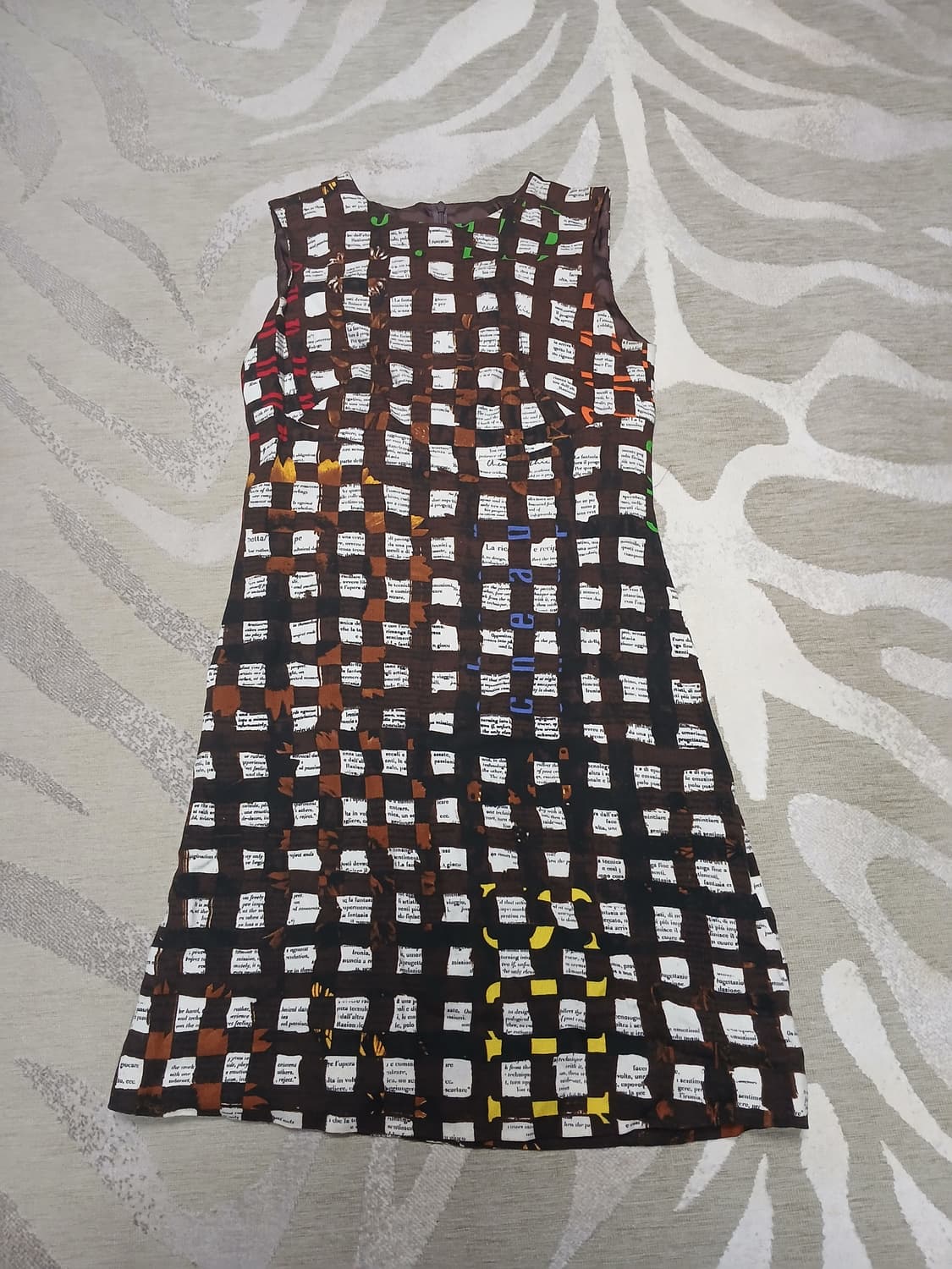 모스키노 엔틱 텍스트 패턴 원피스  상품이미지1