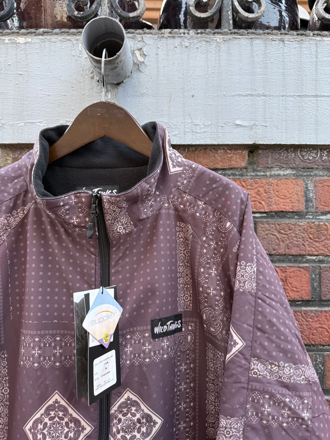 와일드띵스 레이지블루 반다나 바람막이 M(XL) 상품이미지3