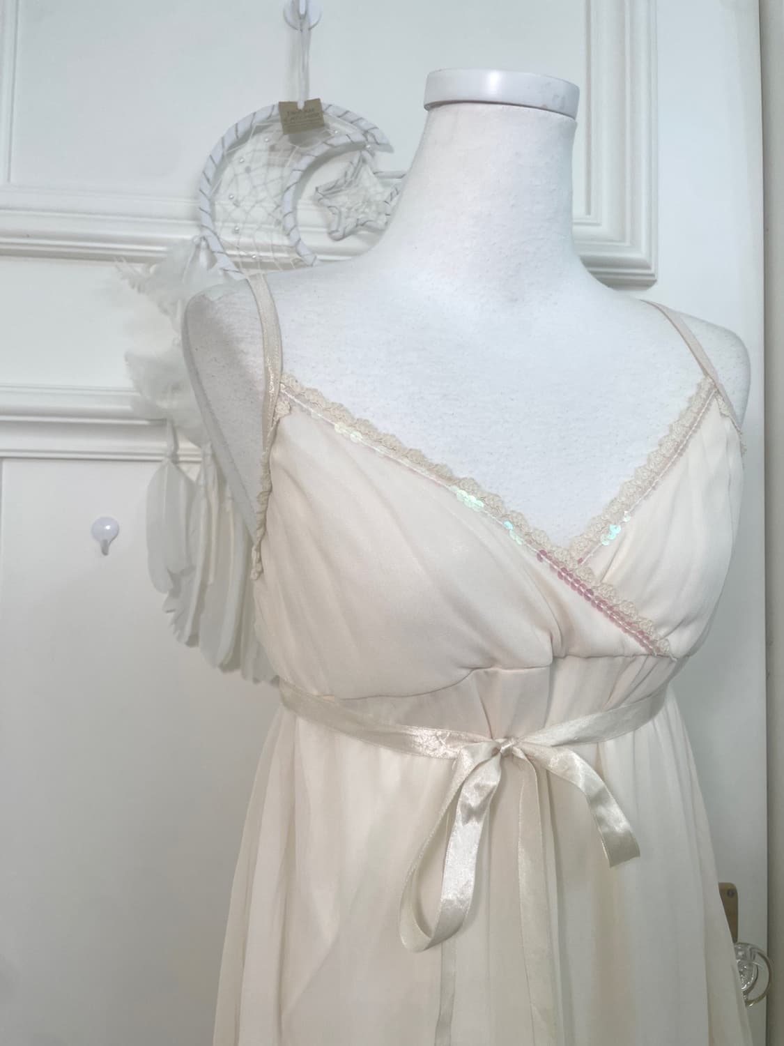 ivory spangle lace bow point summer opc 상품이미지6