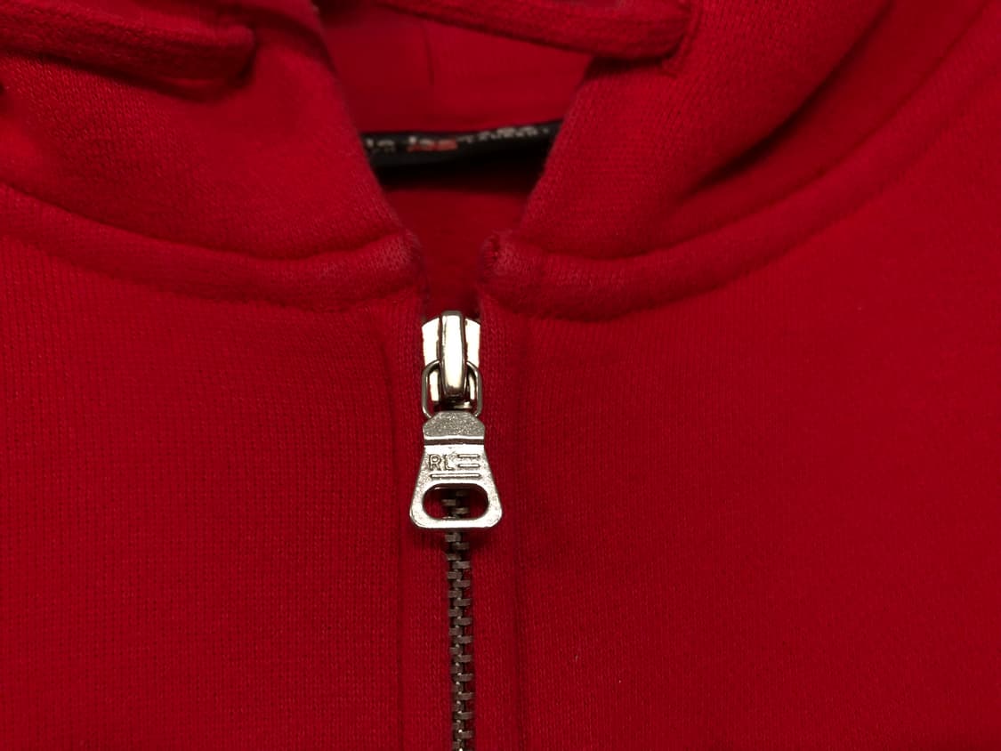 폴로진스 여성 스펠아웃 기모 후드집업 L _ 레드 상품이미지4