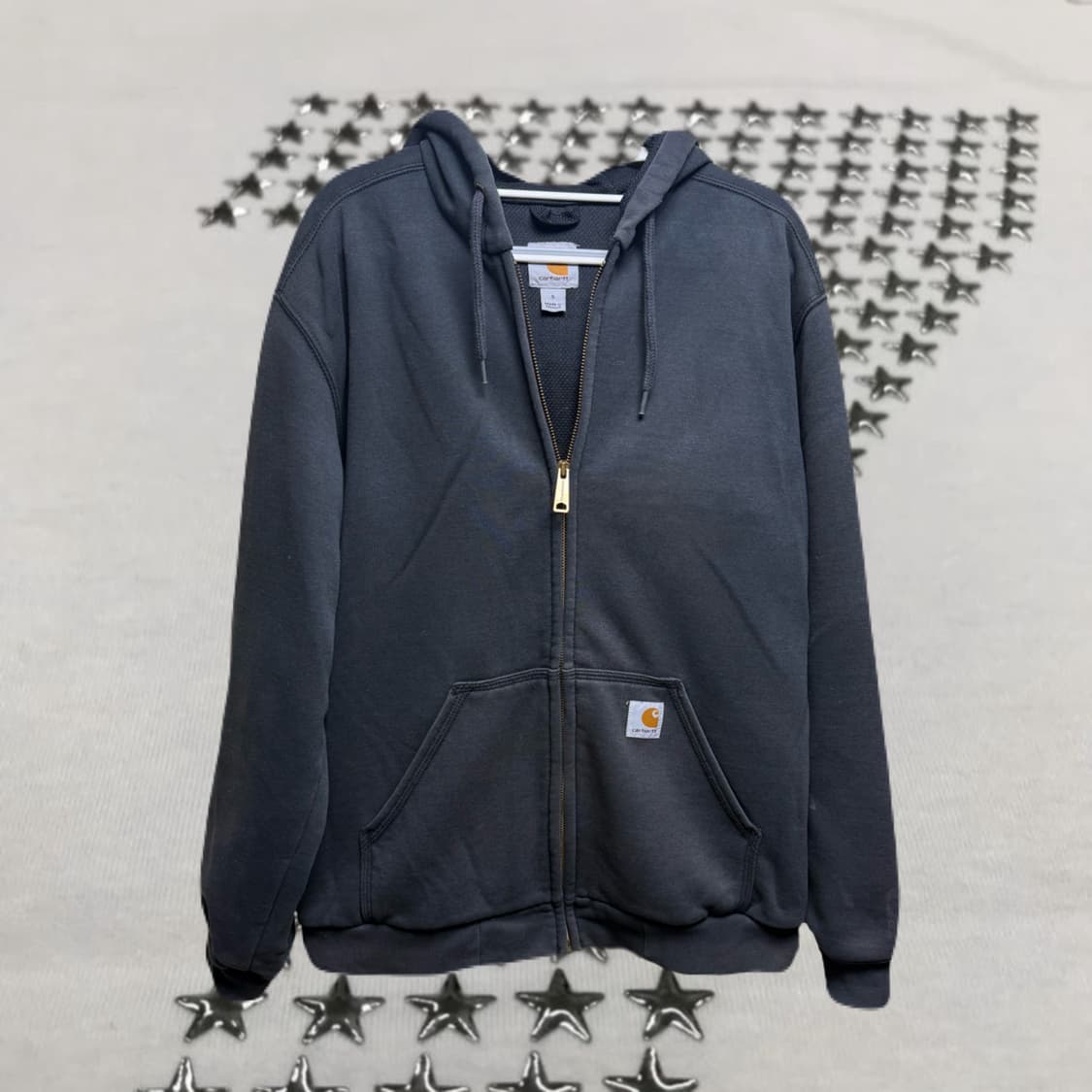칼하트 차콜 후드집업 상품이미지1
