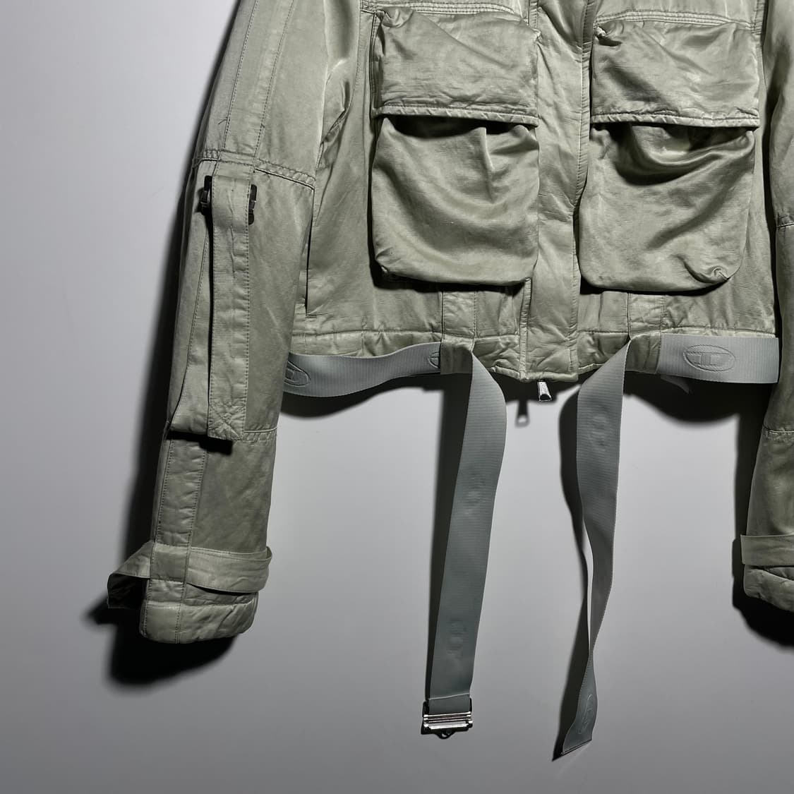 디젤 G-Tali 린넨 블렌드 크롭 자켓 상품이미지4