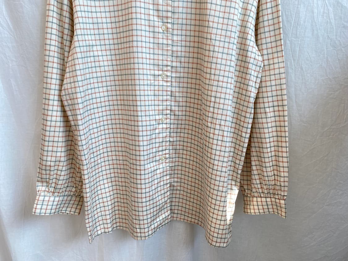 빈티지 체크 블라우스(L) 상품이미지5