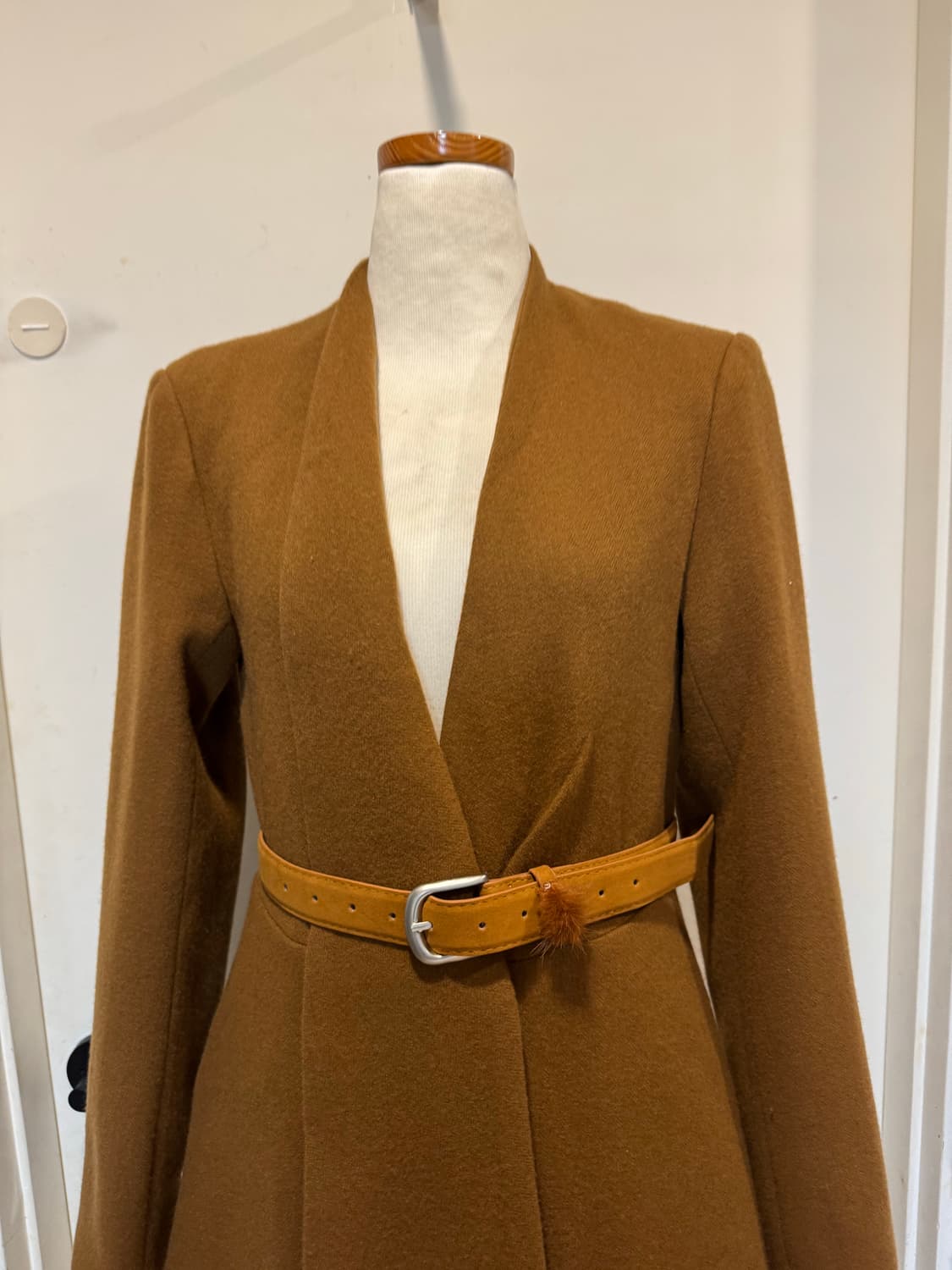 새상품 Lapla 라플라 머플러 코트 상품이미지8