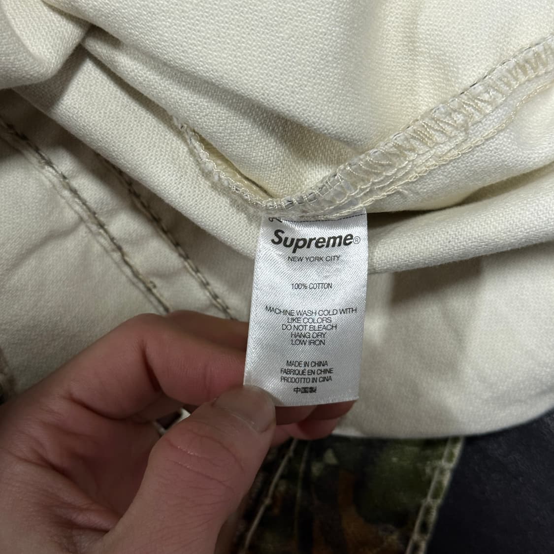 FW21 슈프림 x 트루릴리전 모시 오크 카모 데님 트러커 자켓 상품이미지7