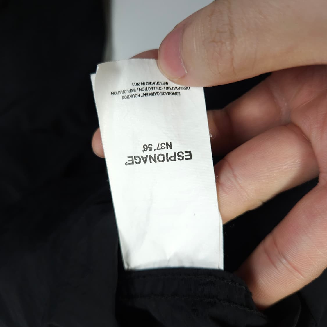 에스피오나지 후드 바람막이 블랙 상품이미지6