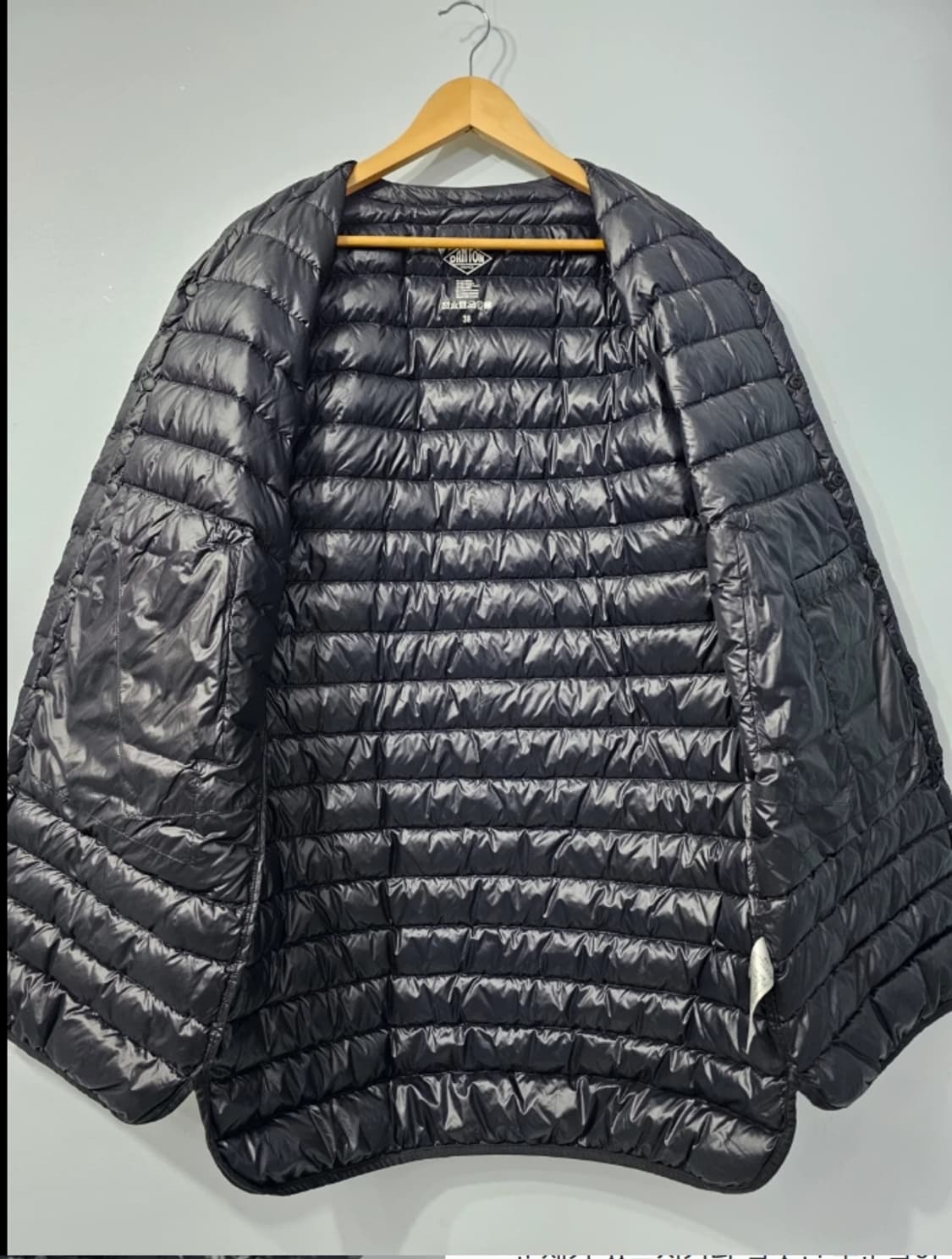 단톤 경량 패딩 블랙 ~66 상품이미지4