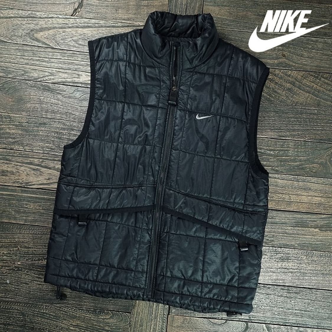 [나이키 ACG] 스우시 자수 패딩 베스트 조끼 블랙 M19277 상품이미지1