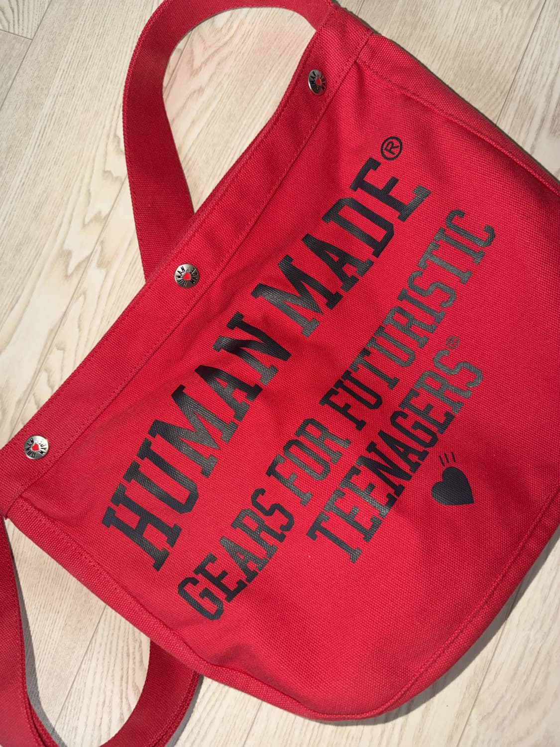 휴먼메이드 레드 크로스백  상품이미지1