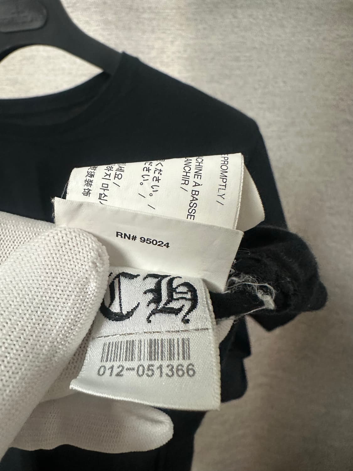 크롬하츠 플레어로고 반팔 블랙 (L) 상품이미지9