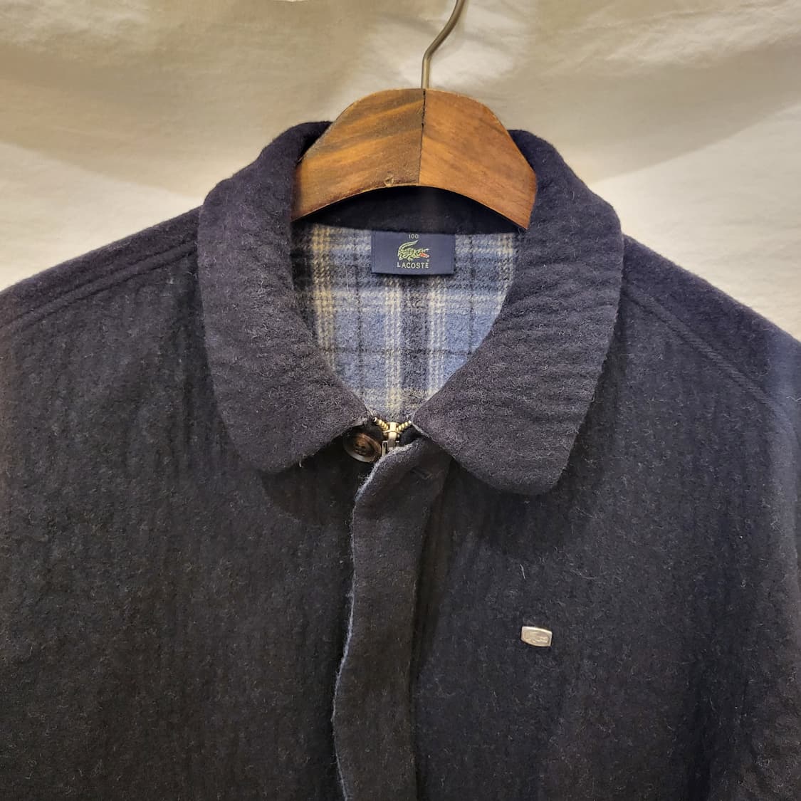 라코스테 블랙 울 코치 자켓 상품이미지2