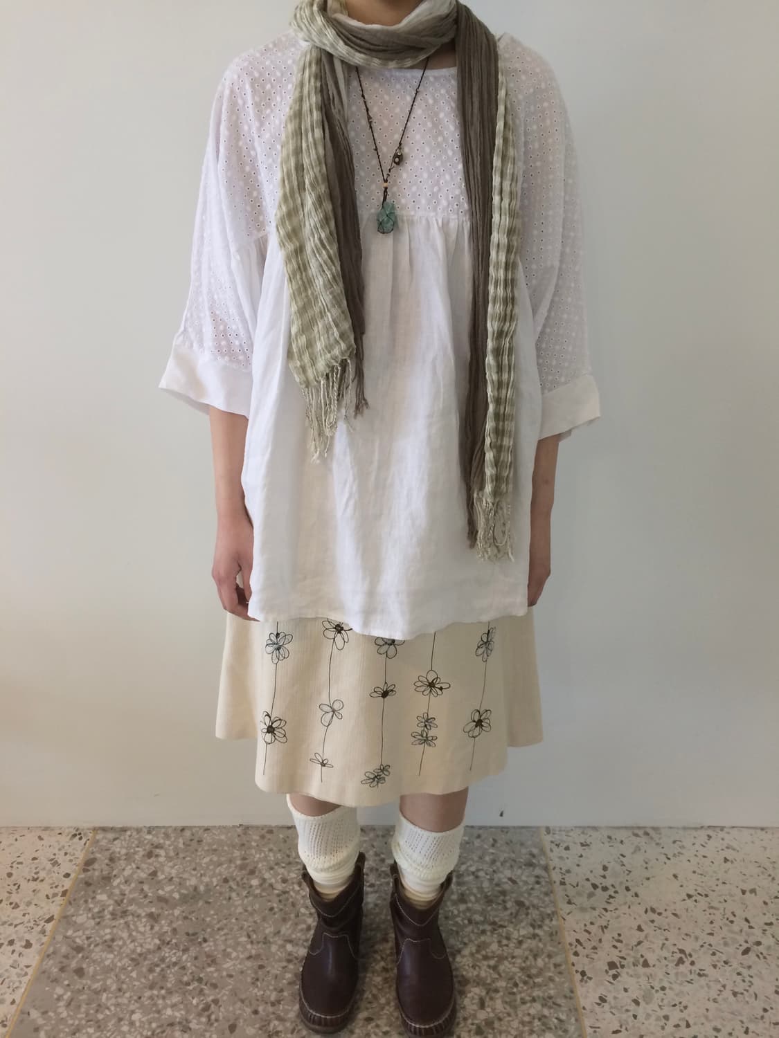 모리걸 화이트 블라우스 상품이미지1