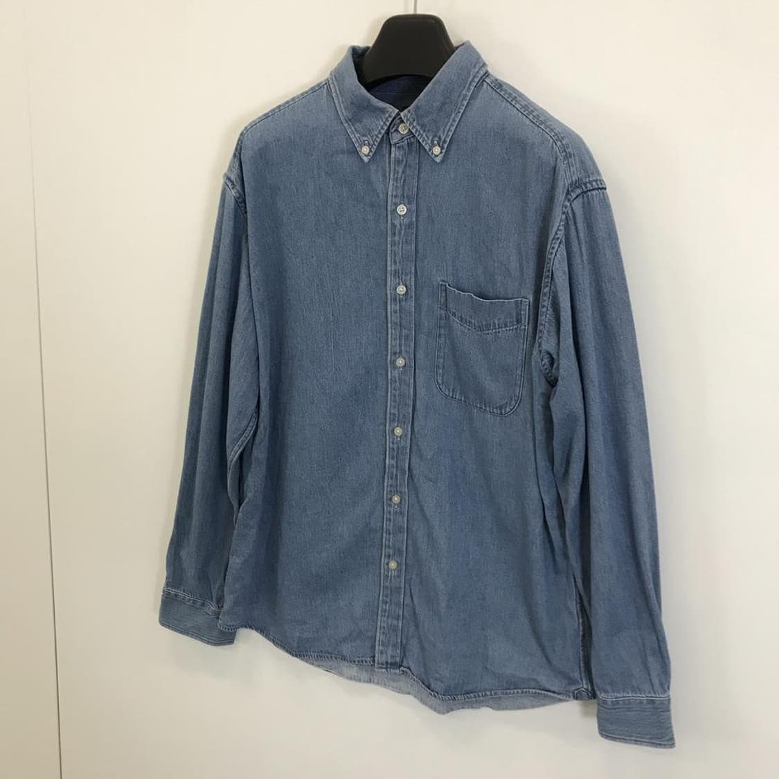 유니클로 오버데님셔츠 L 중청 상품이미지2