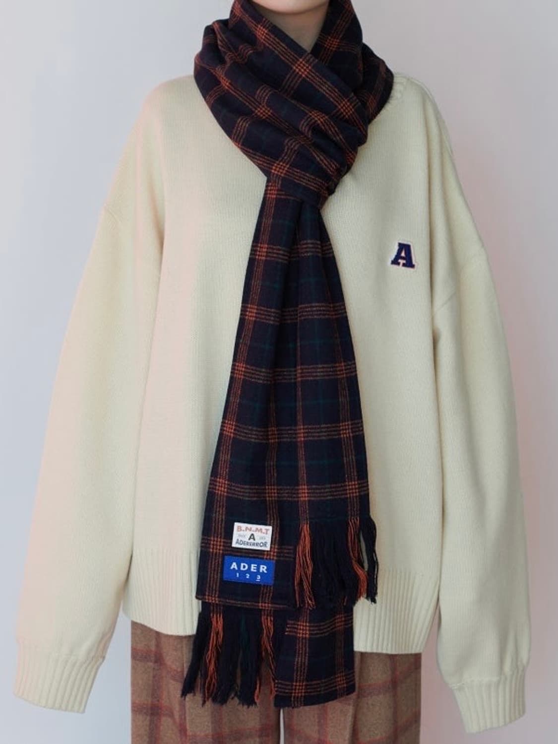 아더에러 BNMT 체크 머플러 목도리 상품이미지1