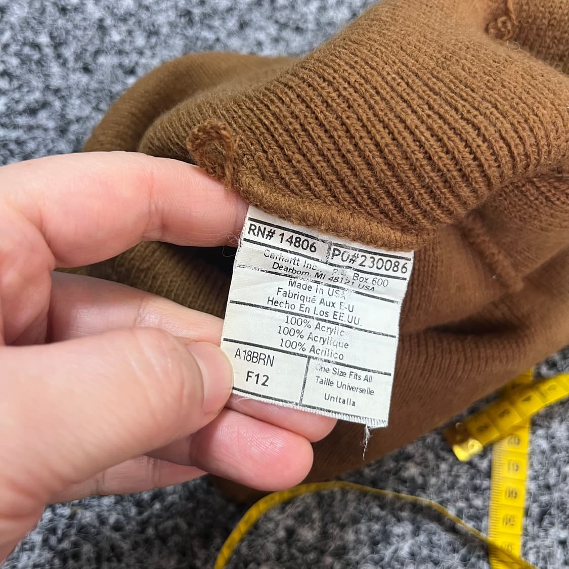 carhartt 칼하트 브라운 비니 상품이미지2