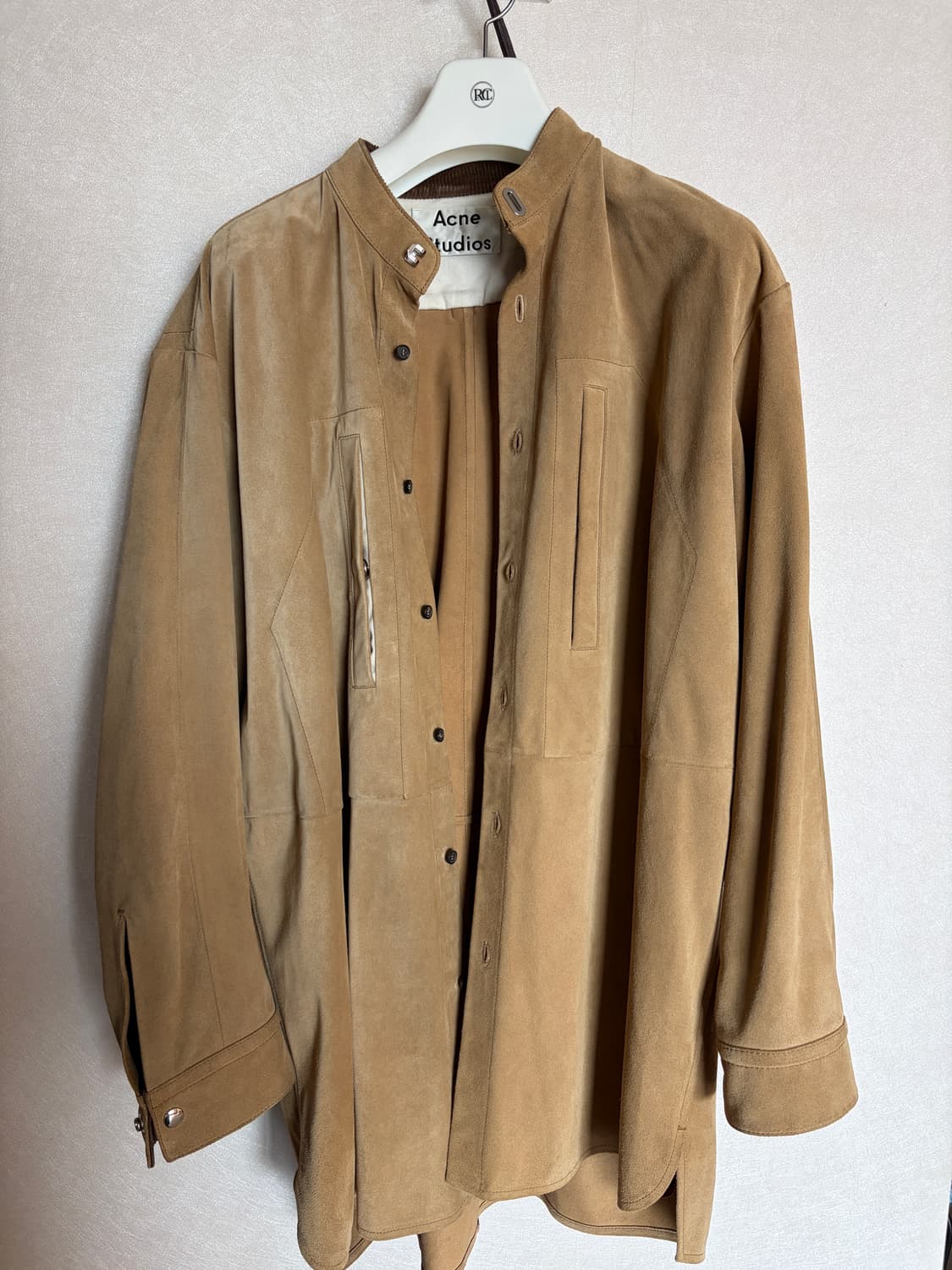 아크네 스튜디오 오버시이즈 스웨이드 셔츠 48 상품이미지1