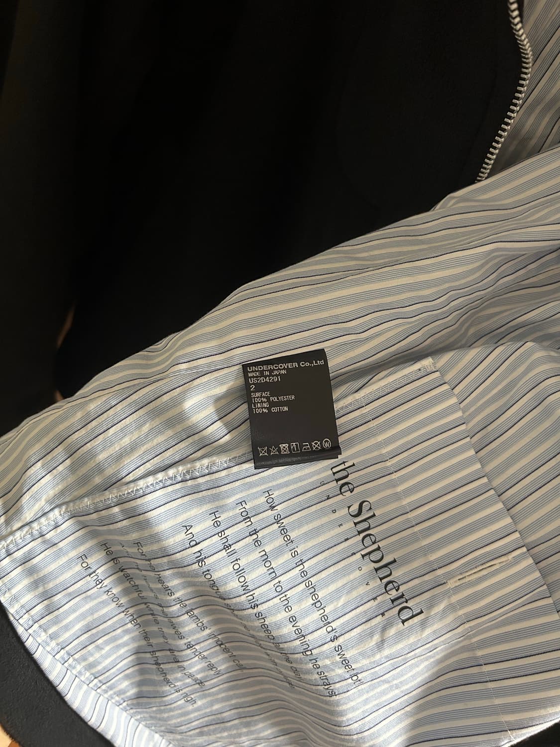 언더커버 더 셰퍼드 측융 플리스 자켓 상품이미지8