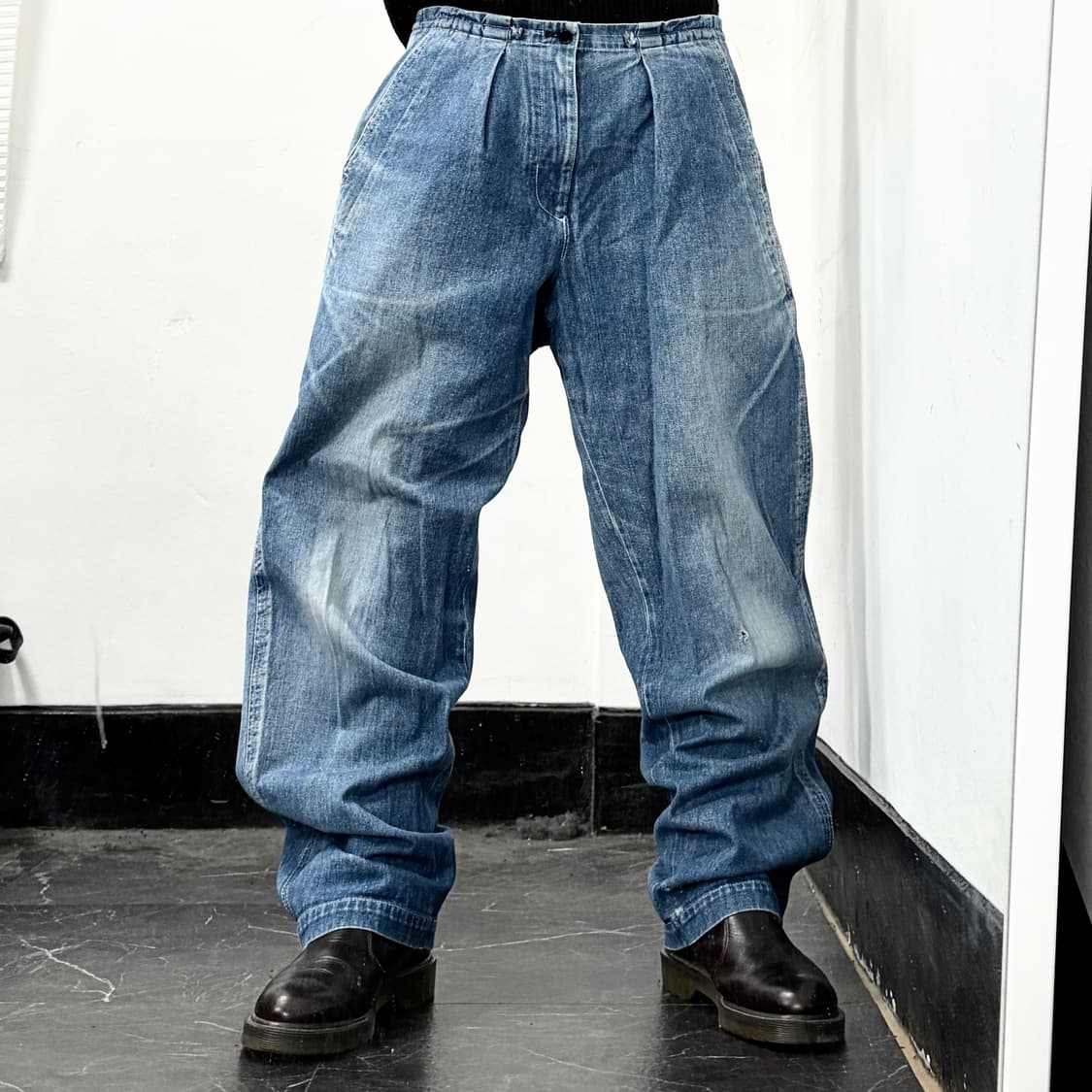 요지 야마모토 와이즈 와이드 데님 팬츠 상품이미지2