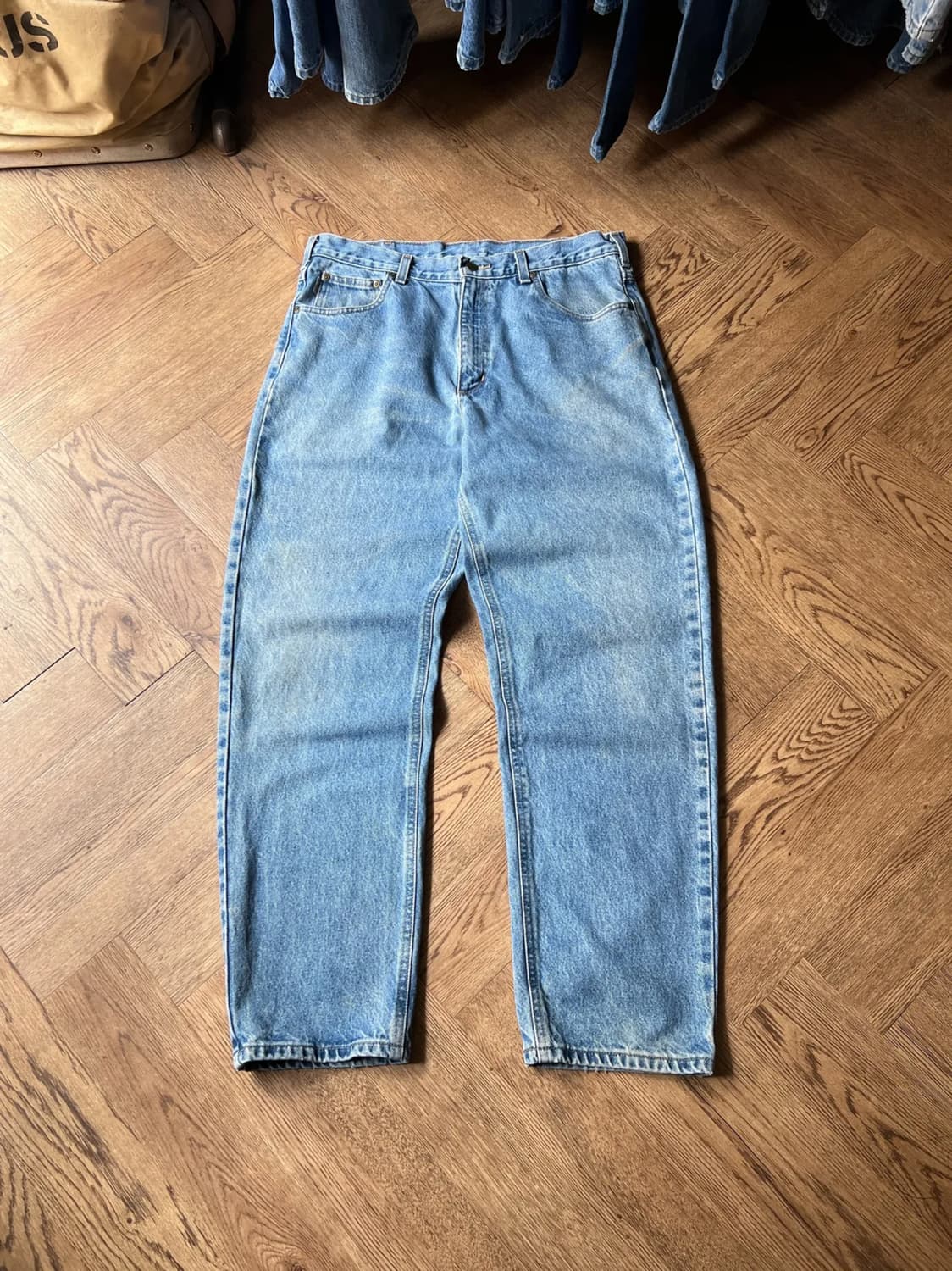 [36]칼하트 USA 미디엄블루 워크 데님 팬츠 상품이미지1